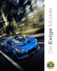 Die Exige Modelle - Lotus Haese