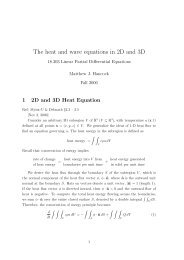 The heat and wave equations in 2D and 3D