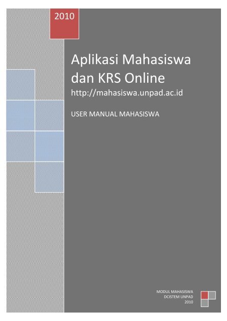 Aplikasi Mahasiswa dan KRS Online - FE Unpad - Universitas ...