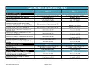 CALENDARIO ACADÃMICO 2012 - Universidad del AtlÃ¡ntico