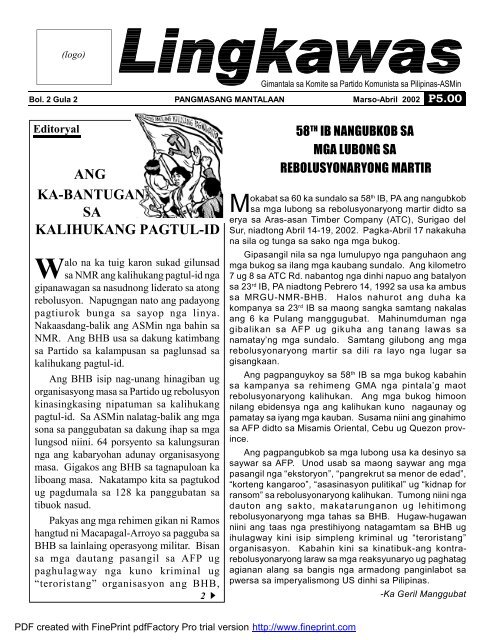 Bisaya - philippinerevolution.net