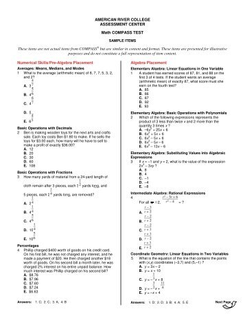 Sample Math Placement Test For 7th Grade the isee practice tests free sample questions more Sample Math Placement Test For 7th Grade the isee practice tests free sample questions more