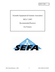 Scientific Equipment & Furniture Association SEFA 7-2007 ...