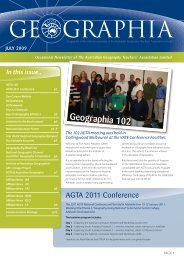 July 2009 - Australian Geography Teachers Association