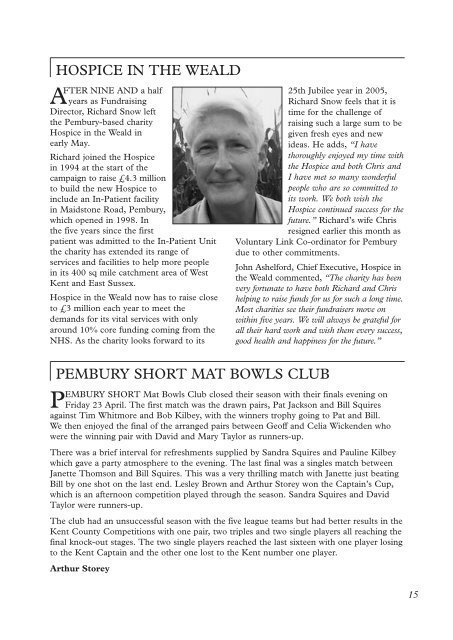 Issue 118 - the Pembury Village Website