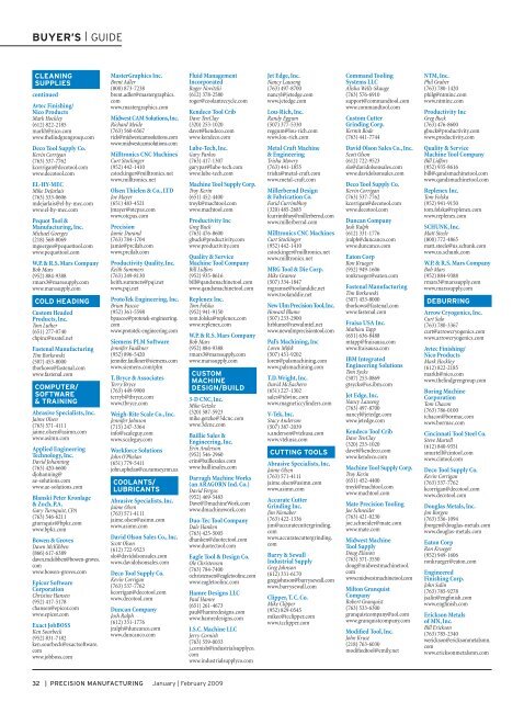 January / February - Minnesota Precision Manufacturing Association