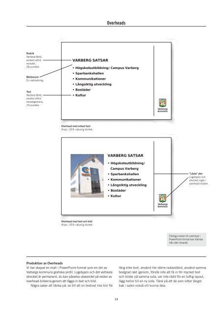 Varbergs kommuns grafiska manual