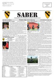 Sep Oct '12 Saber Colored.indd - First Cavalry Division Association