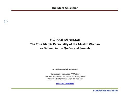 The Ideal Muslim Woman - The Quran Blog - Enlighten Yourself
