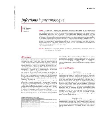 Infections Ã  pneumocoque - Page d'accueil - Free