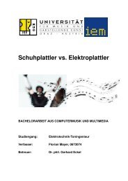 Bachelorarbeit - Institut fÃ¼r Elektronische Musik und Akustik - IEM