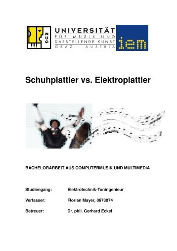 Bachelorarbeit - Institut fÃ¼r Elektronische Musik und Akustik - IEM