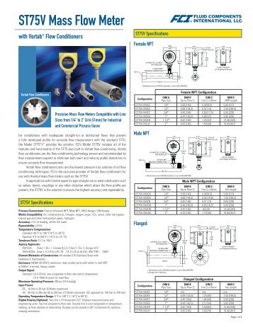 ST75V Mass Flow Meter - ods-instrumentatie