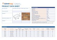 Classic Data Sheet - Shoalhaven Brick and Tile