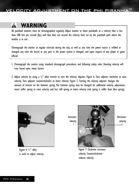 PMI Piranha G2 Manual - Paintball Solutions