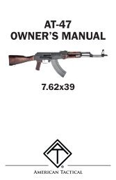 ATI Cavalry Over/Under Manual - American Tactical Imports