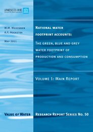 Mekonnen and Hoekstra (2011) - Water Footprint Network