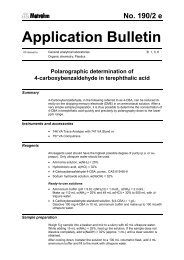 No. 190/2 e Application Bulletin - Metrohm