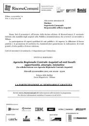 Alla cortese attenzione di - RisorseComuni