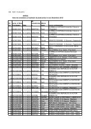 Data afisarii: 15.04.2013 (Anexa)