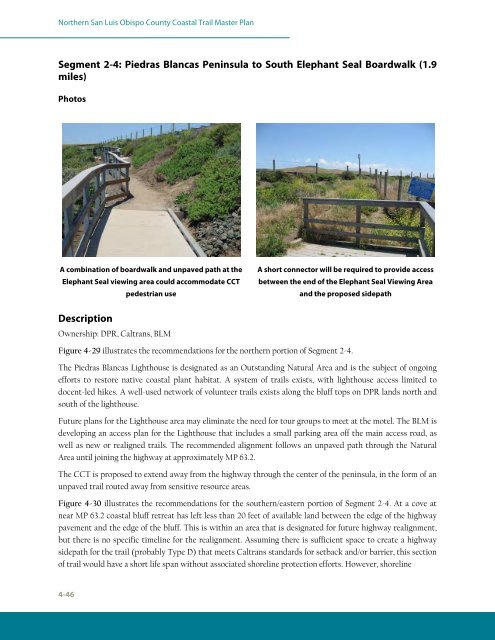 Northern San Luis Obispo County Coastal Trail Master Plan