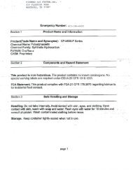 Synthetic Food Grade Oil MSDS