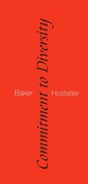 Commitment to Diversity - Baker & Hostetler LLP