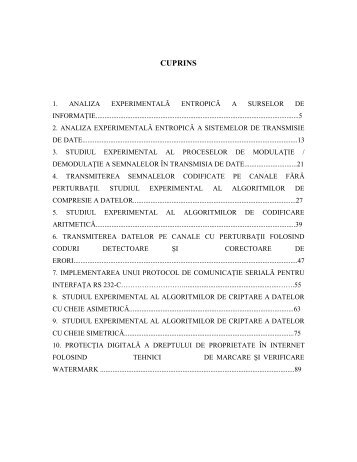 Laborator - Departamentul Automatica, Calculatoare si Electronica ...