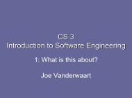 CS 3 Introduction to Software Engineering - Caltech