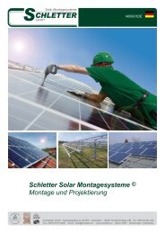 Schletter Solar Montagesysteme © Montage und Projektierung - soleg