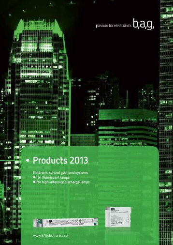 Catalogue 2013 - BAG electronics