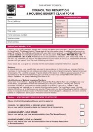 Housing Benefit and /or Council Tax Reduction form - The Moray ...