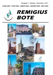 REMIGIUS BOTE - St. Remigius Viersen