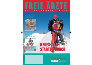 neues team startet durch neues team startet durch - freie-aerzte.at