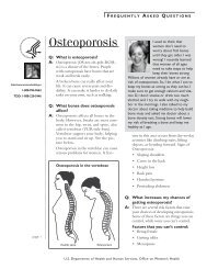 Osteoporosis fact sheet - WomensHealth.gov