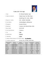 Dr. M. R. Ingle - Shri Shivaji College of Arts, Commerce & Science ...