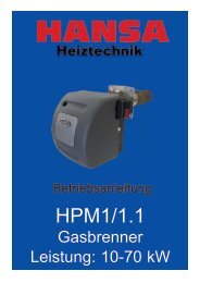 Serie HPM1 - Hansa Brenner