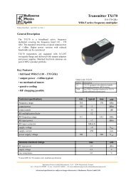 Transmitter TX170 - Radiometer Physics Gmbh