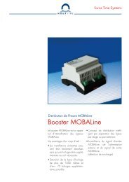 Booster MOBALine - MOBATIME Swiss Time Systems