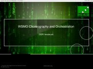 Current state of WSMO Choreography and Orchestration