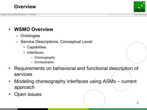 Current state of WSMO Choreography and Orchestration