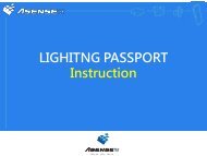 Lighting Passport Instruction Manual - Allied Scientific Pro