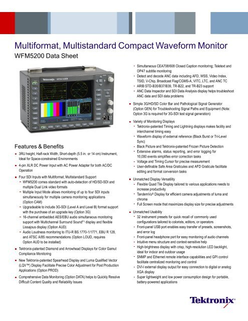 WFM5200 - Videocation