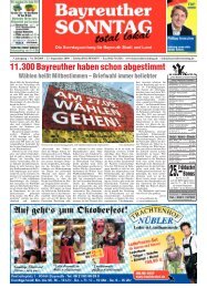 11.300 Bayreuther haben schon abgestimmt - Bayreuther Sonntag