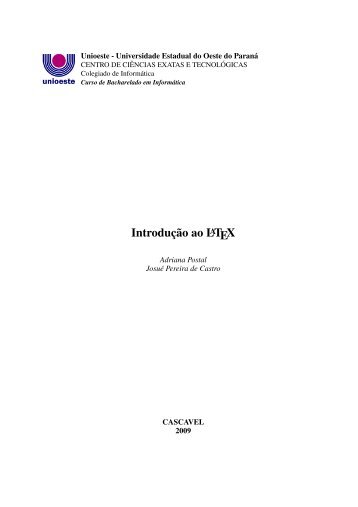 Apostila LaTeX - INF-Unioeste