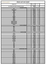 PRICE LIST 2013 SHOP - SLM-Solutions.lv