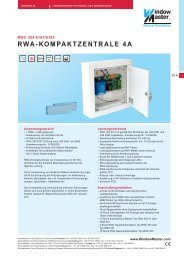 RWA-KOMPAKTZENTRALE 4A - WindowMaster