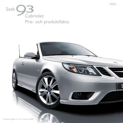 Saab Cabriolet Pris- och produktfakta - SaabsUnited