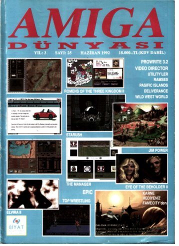 Amiga Dunyasi - Sayi 25 (Haziran 1992).pdf - Retro Dergi