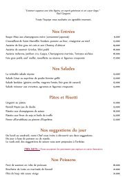 DÃ©couvrez la nouvelle carte Automne 2012 de notre Restaurant l ...